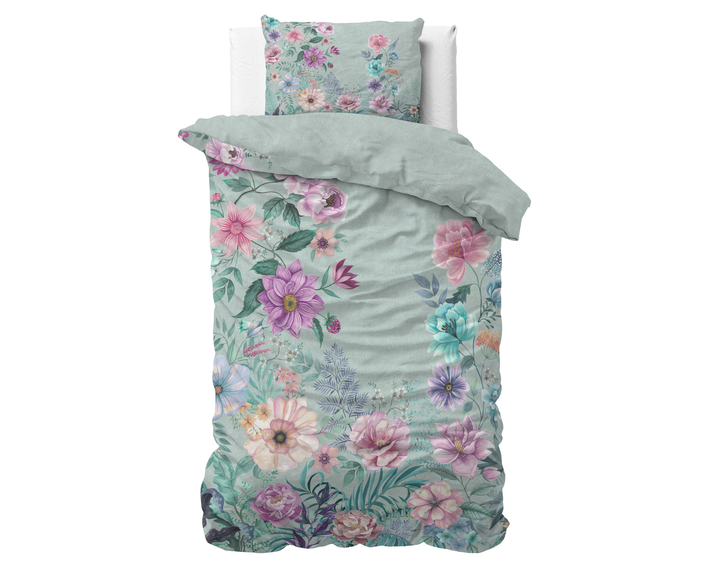 Flore Blauw 140 x 200/220