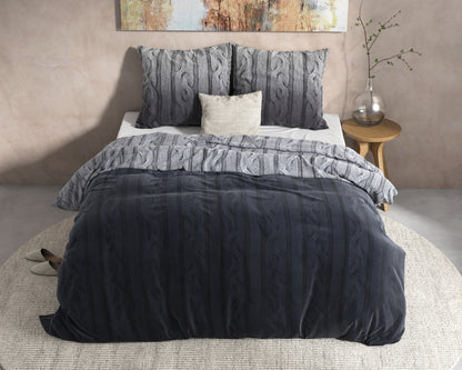 DH Flanel Dante Antraciet 140 x 220