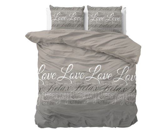 Flanel Love and Relax Taupe 200 x 200/220