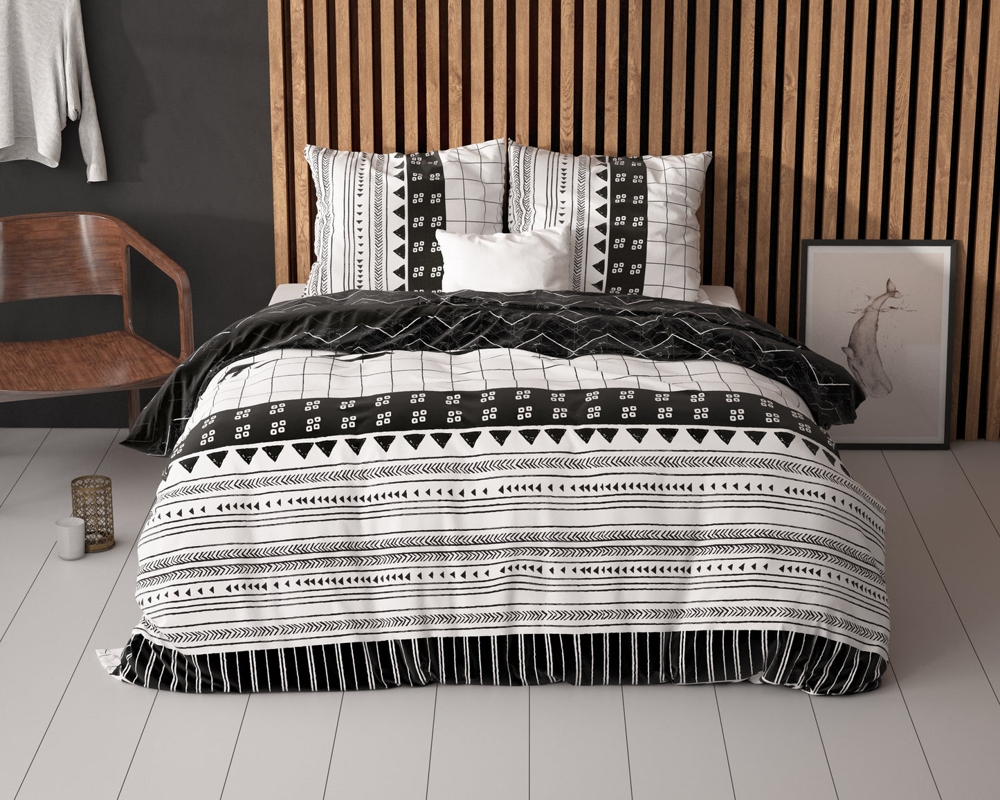 Artic Stripe Wit 140 x 220