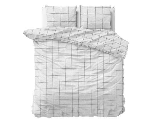 Flanel Deep Check Wit 240 x 200/220