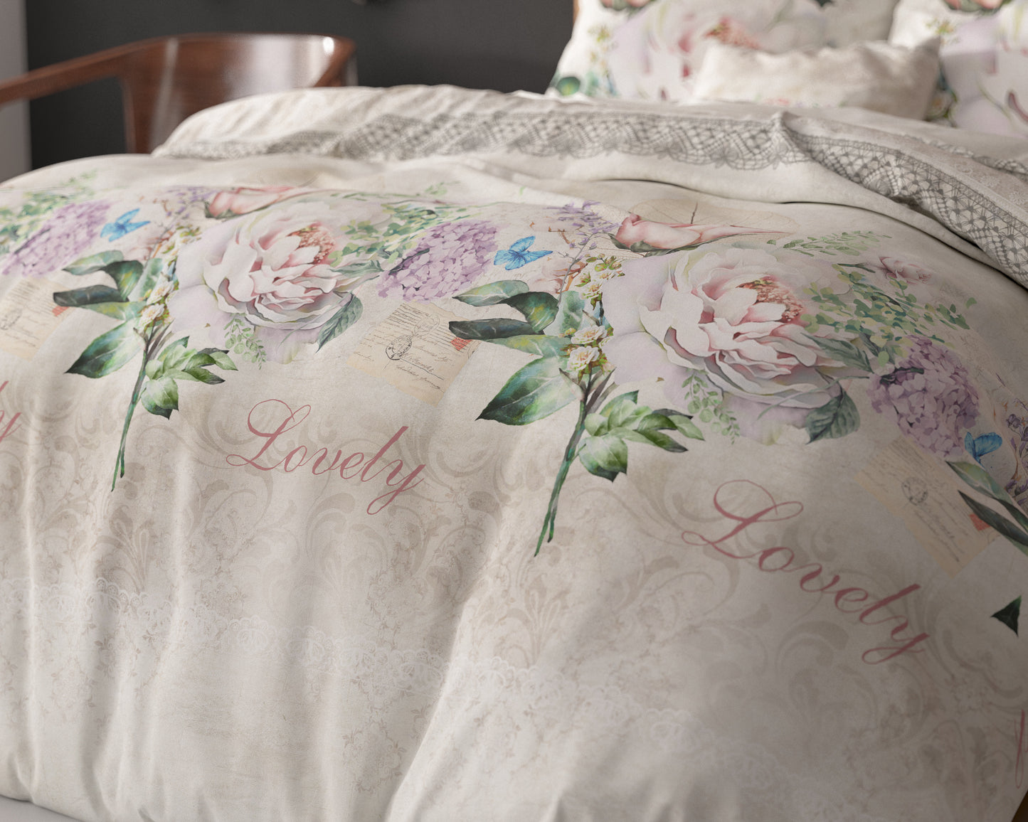 Lovely Flower Beige 240 x 220