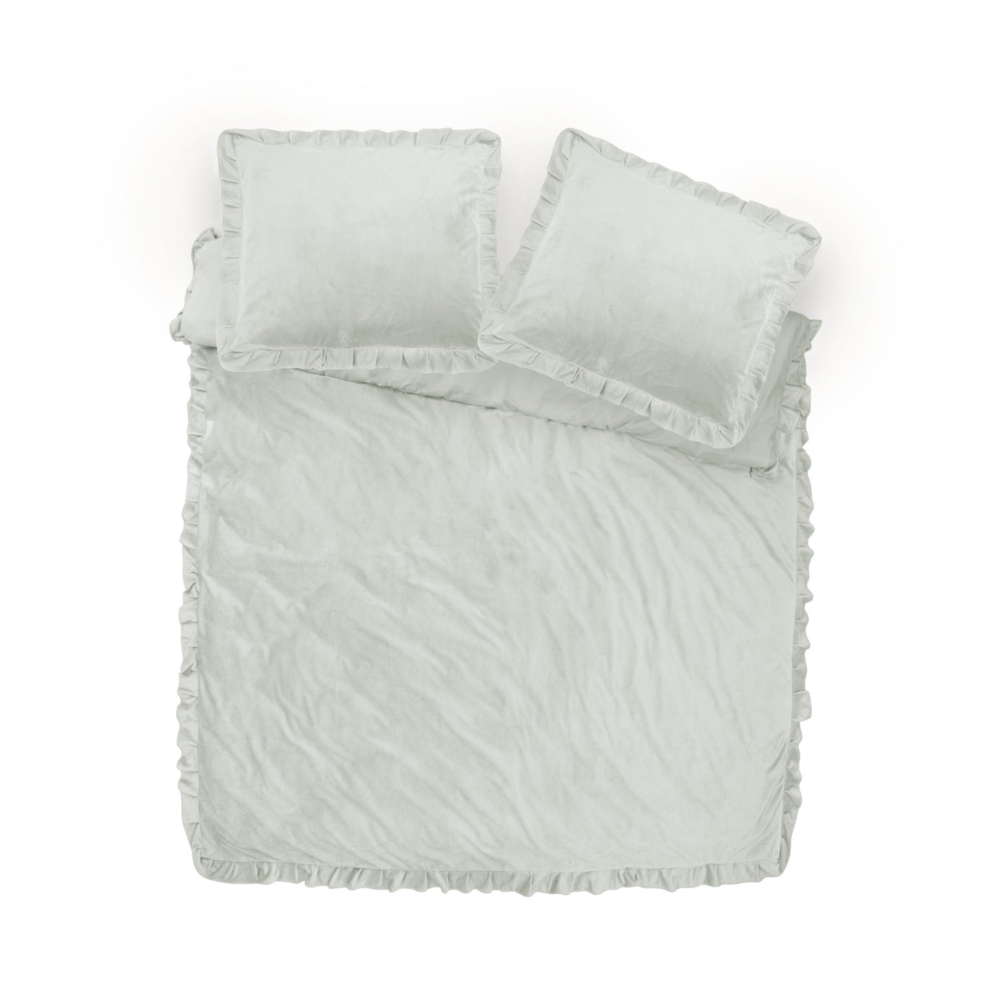 Velvet Ruffles Cappuccino Wit 200 x 220