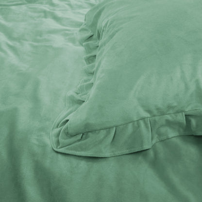 Velvet Ruffles Granite Green 240 x 220