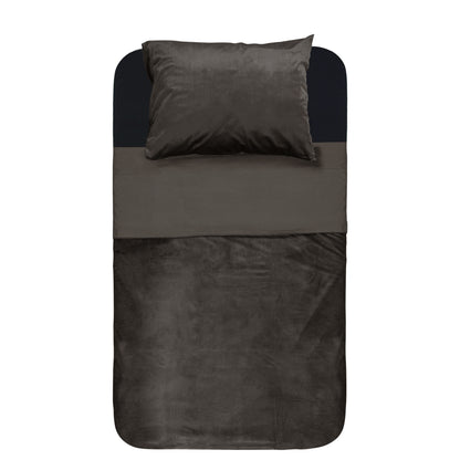 Velvet Piping Deep Taupe 140 x 220