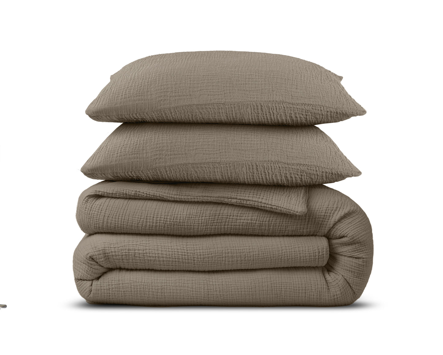 Mousseline Perkal Taupe 240 x 200/220
