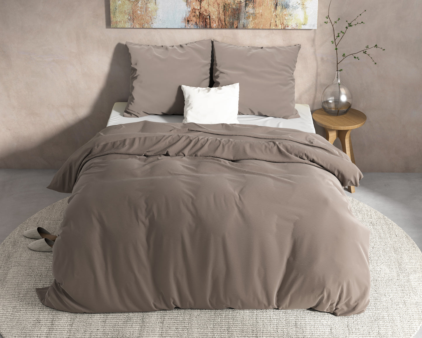 DH Flanel Mendez Taupe 140 x 200/220