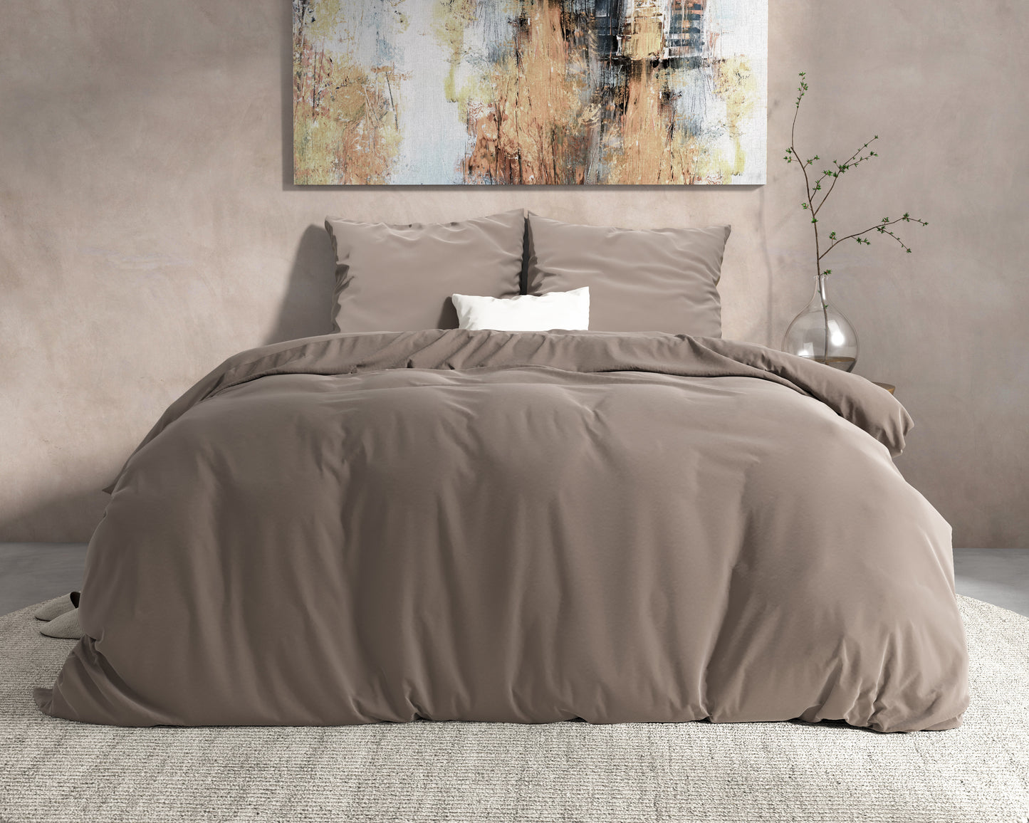 DH Flanel Mendez Taupe 200 x 200/220