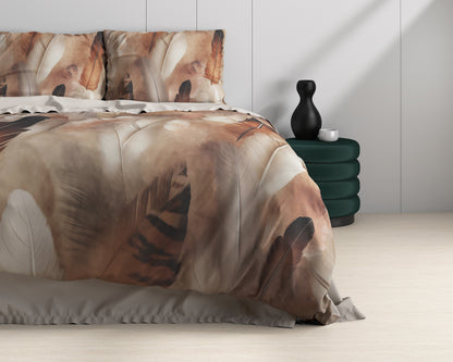 Feathura Taupe 200 x 200/220