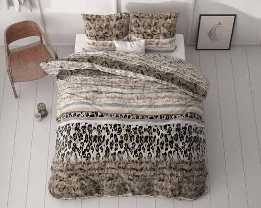 Tiger leopard Taupe 140 x 220