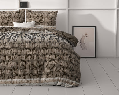 Tiger leopard Taupe 200 x 220