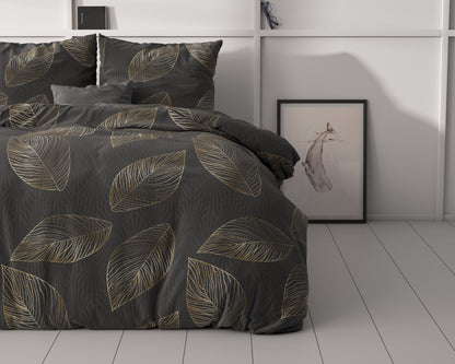 Golden leaf Antraciet 140 x 220