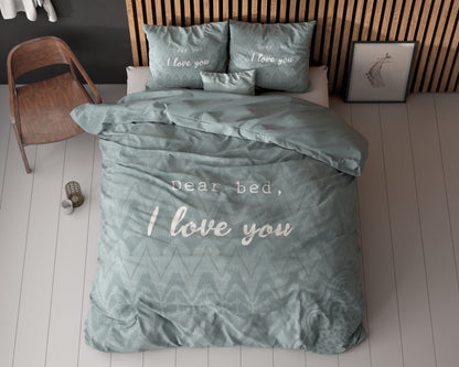 I Love Bed Groen 140 x 200/220