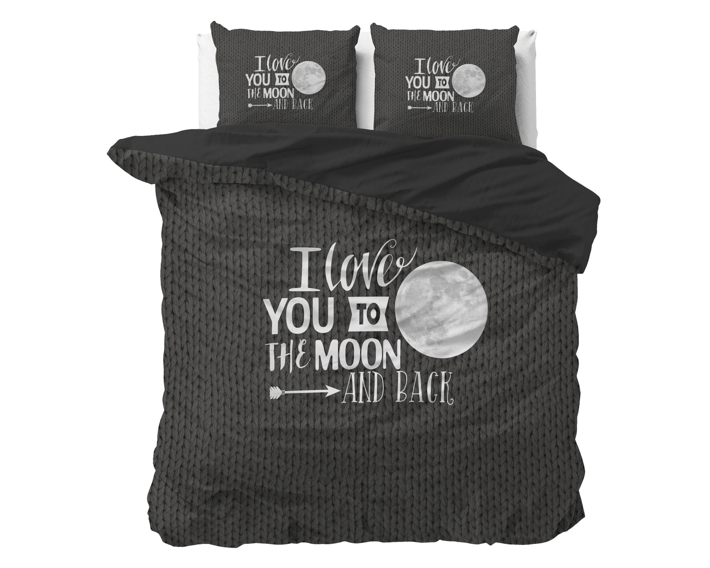 Moon and Back Antraciet 200 x 200/220