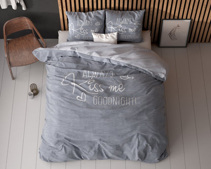Kiss Me Blauw 140 x 200/220