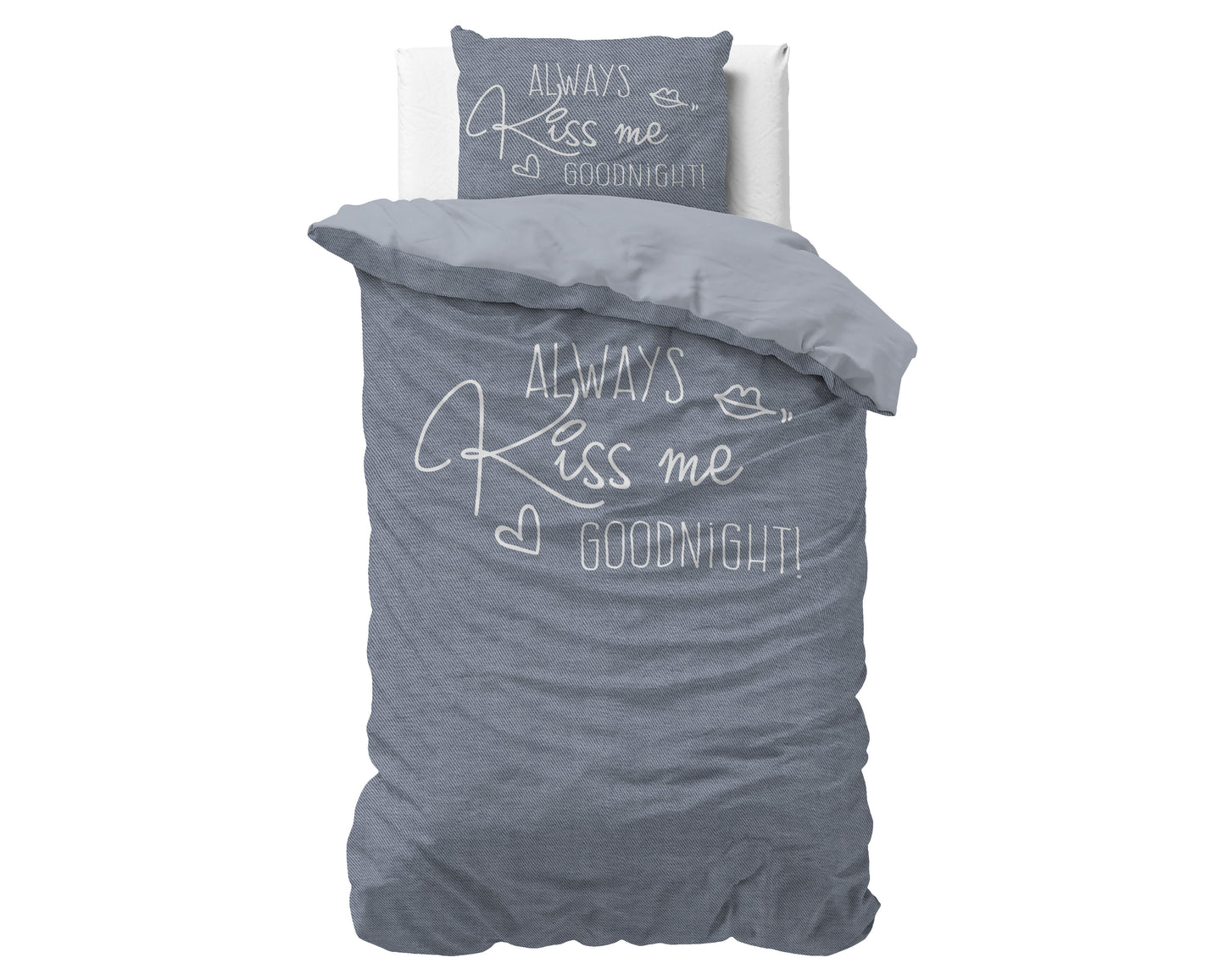 Kiss Me Blauw 140 x 200/220
