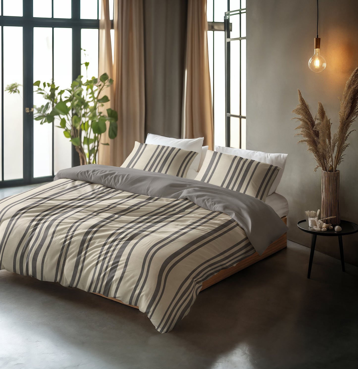 Linear Linen Zand 200 x 200/220