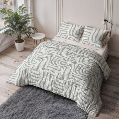 Lazy Dekbed Eran Groen 140 x 200 Met Kussensloop