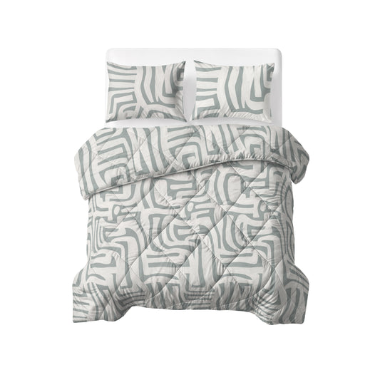 Lazy Dekbed Eran Groen 240 x 200 Met Kussenslopen
