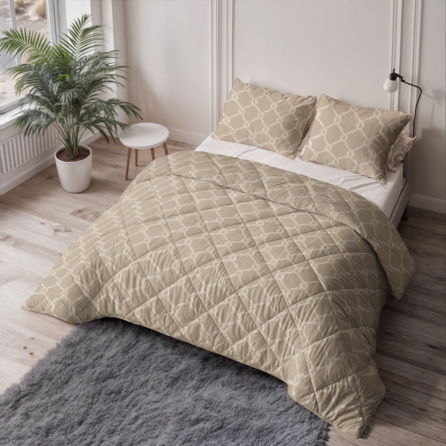 Lazy Dekbed Venzo Zand 140 x 200 Met Kussensloop