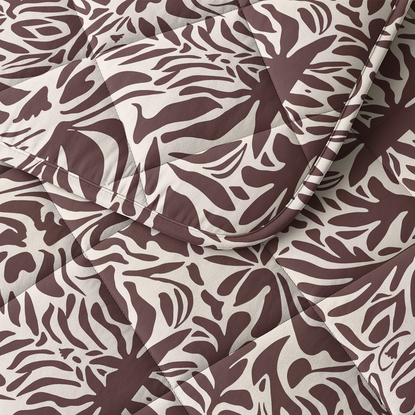 Lazy Dekbed Denzo Rood/Bruin 140 x 200 Met Kussensloop