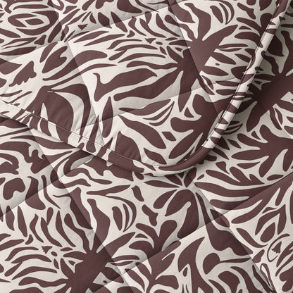 Lazy Dekbed Denzo Rood/Bruin 140 x 200 Met Kussensloop