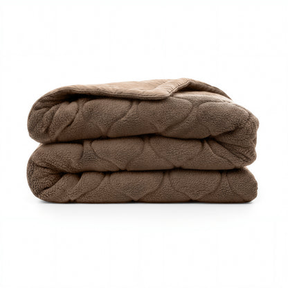 Lazy Dekbed Teddy Taupe/Bruin 200 x 200 Met Luxe Kussenslopen