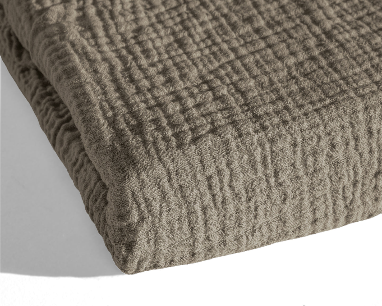 Lazy Dekbed Mousseline Taupe 240 x 200 Met Kussenslopen
