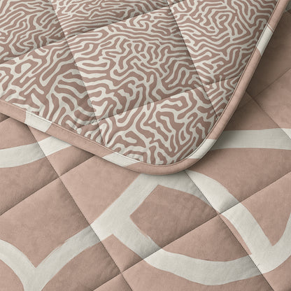 Lazy Dekbed Shapes Zand 200 x 200 Met Kussenslopen