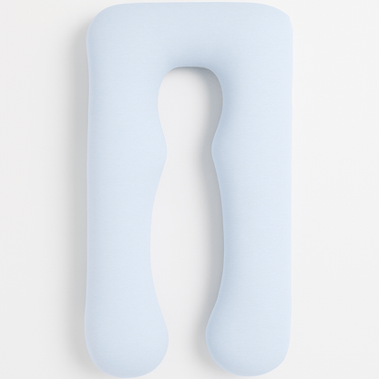 U-vorm zwangerschapskussen - Licht blauw