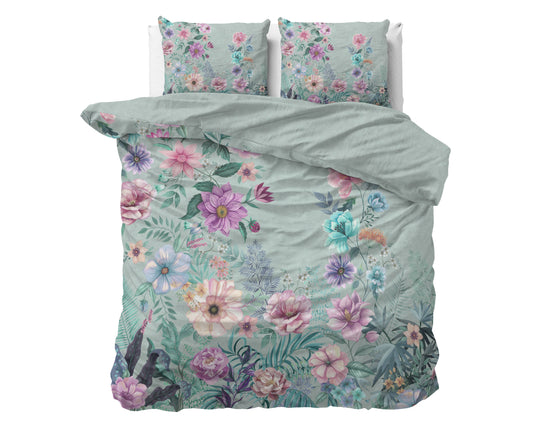 Flore Blauw 200 x 200/220